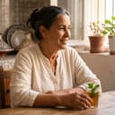 Saira, retired teacher in Casablanca